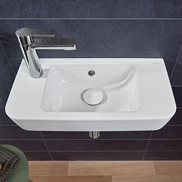 VILLEROY & BOCH O.NOVO umývadlo 50 cm, s otvorom pre batériu vľavo a prepadom, alpská biela 4342L501 Obrázek - fotka