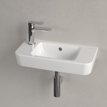 VILLEROY & BOCH O.NOVO umývadlo 50 cm, s otvorom pre batériu vľavo a prepadom, alpská biela 4342L501 Obrázek - fotka