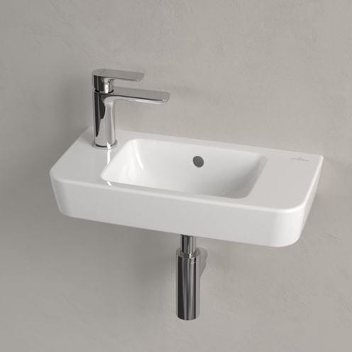 VILLEROY & BOCH O.NOVO umývadlo 50 cm, s otvorom pre batériu vľavo a prepadom, alpská biela 4342L501 Obrázek - fotka