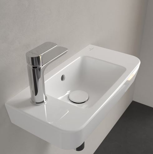VILLEROY & BOCH O.NOVO umývadlo 50 cm, s otvorom pre batériu vľavo a prepadom, alpská biela 4342L501 Obrázek - fotka