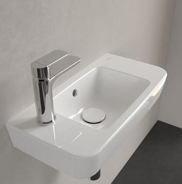 VILLEROY & BOCH O.NOVO umývadlo 50 cm, s otvorom pre batériu vľavo a prepadom, alpská biela 4342L501 Obrázek - fotka