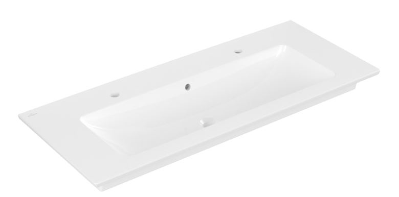 VILLEROY & BOCH VERITY LINE umývadlo 120 cm, s 2 otvormi pre batérie a prepadom 4A12CK01 Obrázek - Hlavní obrázek