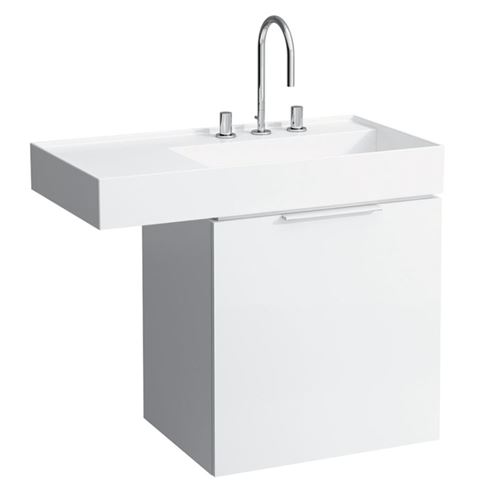 KARTELL BY LAUFEN umývadlo 90 cm, s otvorom pre batériu, bez prepadu H8103380001111 Obrázek - fotka