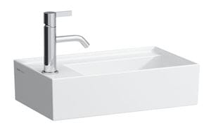 KARTELL BY LAUFEN umývadielko 46 cm, s otvorom pre batériu vľavo, bez prepadu