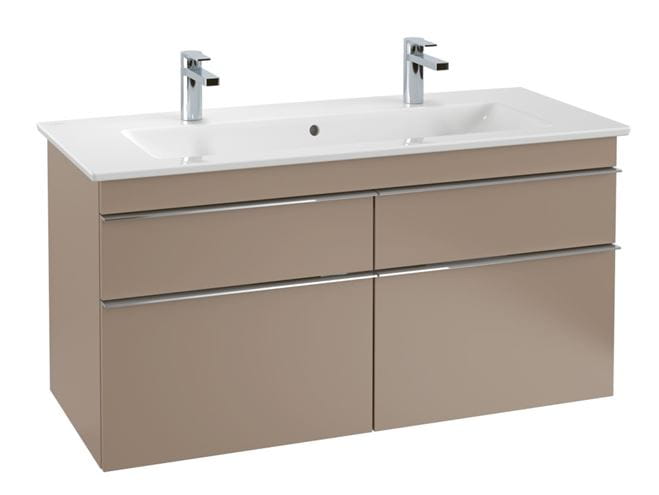 VILLEROY & BOCH VERITY LINE umývadlo 120 cm, s 2 otvormi pre batérie a prepadom, CeramicPlus, alpská biela 4A12CKR1 Obrázek - fotka