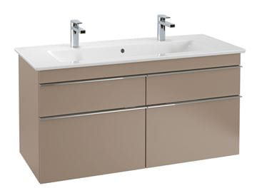 VILLEROY & BOCH VERITY LINE umývadlo 120 cm, s 2 otvormi pre batérie a prepadom, CeramicPlus, alpská biela 4A12CKR1 Obrázek - fotka