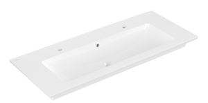 VILLEROY & BOCH VERITY LINE umývadlo 120 cm, s 2 otvormi pre batérie a prepadom, Ceramicplus