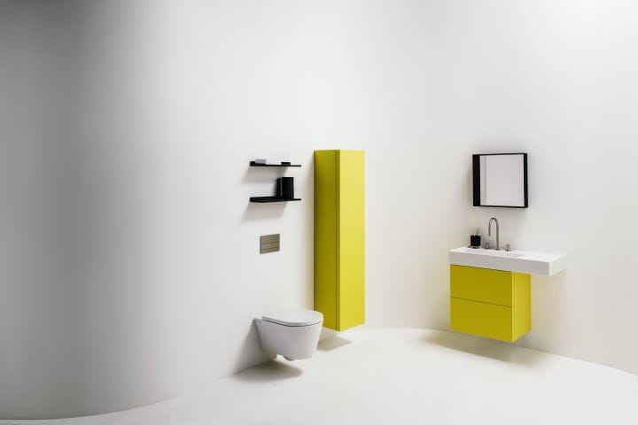 KARTELL BY LAUFEN umývadielko 46 cm, s otvorom pre batériu vpravo, bez prepadu H8153340001111 Obrázek - fotka