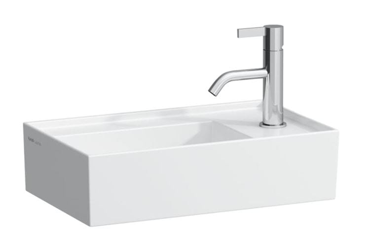 KARTELL BY LAUFEN umývadielko 46 cm, s otvorom pre batériu vpravo, bez prepadu, LCC H8153344001111 Obrázek - Hlavní obrázek