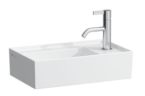 KARTELL BY LAUFEN umývadielko 46 cm, s otvorom pre batériu vpravo, bez prepadu, LCC
