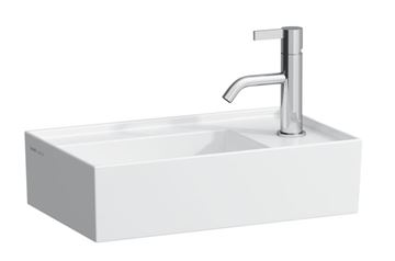 KARTELL BY LAUFEN umývadielko 46 cm, s otvorom pre batériu vpravo, bez prepadu, LCC