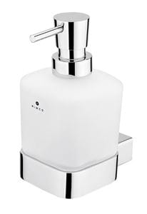 NIMCO KIBO dávkovač tekutého mydla 300 ml, nástenný, sklo, chróm