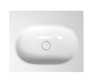 BETTE COMODO umývadlo 60 cm, s otvorom pre batériu, bez prepadu, smaltovaná oceľ A215-000HLW1 Obrázek - Hlavní obrázek