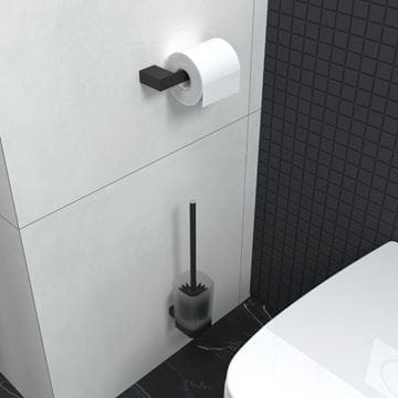 NIMCO KIBO držiak toaletného papiera, nástenný, matná čierna KI-14055G-90 Obrázek - fotka