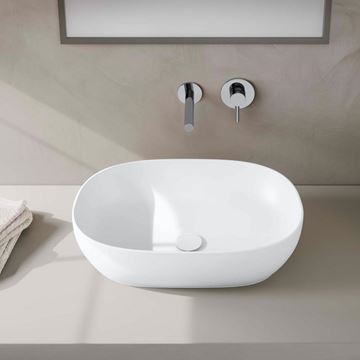 VITRA OUTLINE umývadlová misa 59 cm, bez prepadu, brúsené, VitrAhygiene 5995B401-0016 Obrázek - fotka