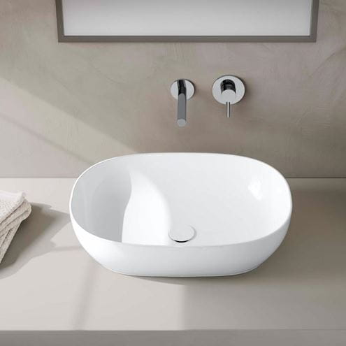 VITRA OUTLINE umývadlová misa 59 cm, bez prepadu, VitrAhygiene 5995B403-0016 Obrázek - fotka
