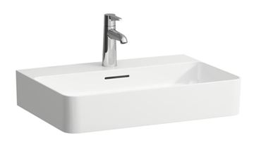 LAUFEN VAL umývadlo na dosku 60 cm, s otvorom pre batériu a prepadom, brúsené