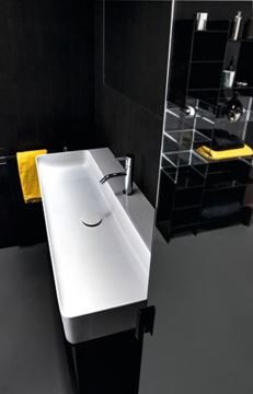 LAUFEN VAL umývadlo 95 cm, s otvorom pre batériu a prepadom H8102870001041 Obrázek - fotka