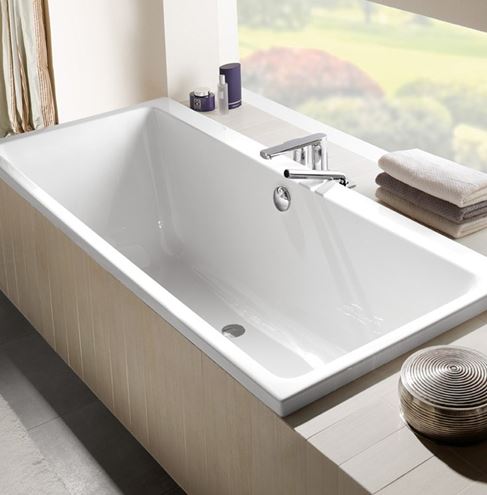 VILLEROY & BOCH SUBWAY vaňa 180x80 cm, pre 2 osoby, bez nožičiek, akrylát UBA180SUB2V-01 Obrázek - fotka