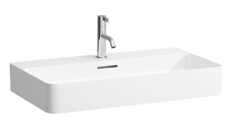 LAUFEN VAL umývadlo 75 cm, s otvorom pre batériu a prepadom H8102850001041 Obrázek - Hlavní obrázek