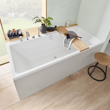 VILLEROY & BOCH SUBWAY vaňa 170x75 cm, pre 2 osoby, bez nožičiek, akrylát UBA170SUB2V-01 Obrázek - fotka