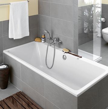 VILLEROY & BOCH SUBWAY vaňa 170x75 cm, pre 2 osoby, bez nožičiek, akrylát UBA170SUB2V-01 Obrázek - fotka
