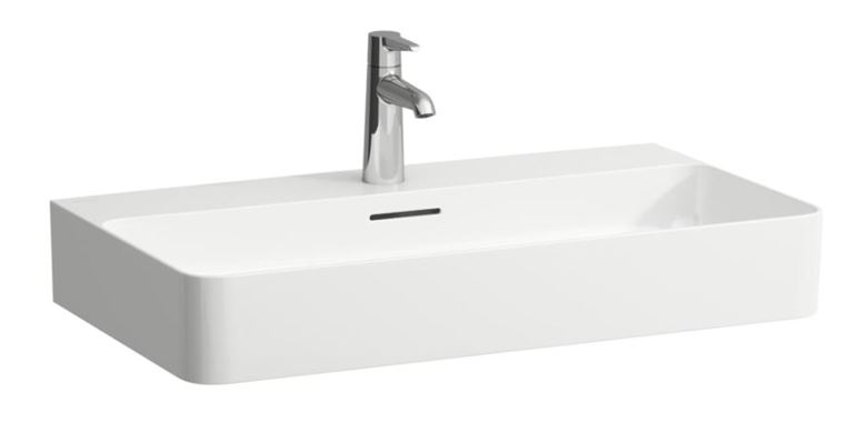 LAUFEN VAL umývadlo na dosku 75 cm, s otvorom pre batériu a prepadom, brúsené, LCC H8162854001041 Obrázek - Hlavní obrázek