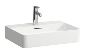 LAUFEN VAL umývadlo na dosku 55 cm, s otvorom pre batériu a prepadom, brúsené