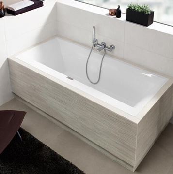 VILLEROY & BOCH SQUARO EDGE 12 vaňa 160x75 cm, pre 2 osoby, s nožičkami, quaryl UBQ160SQE2DV-01 Obrázek - fotka