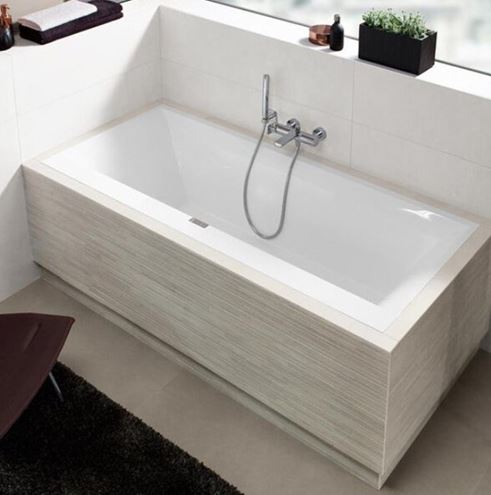 VILLEROY & BOCH SQUARO EDGE 12 vaňa 160x75 cm, pre 2 osoby, s nožičkami, quaryl UBQ160SQE2DV-01 Obrázek - fotka