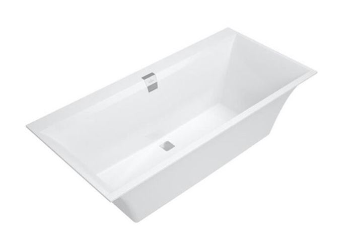 VILLEROY & BOCH SQUARO EDGE 12 vaňa 160x75 cm, pre 2 osoby, s nožičkami, quaryl UBQ160SQE2DV-01 Obrázek - fotka
