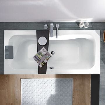 VILLEROY & BOCH LOOP & FRIENDS vaňa 180x80 cm, pre 2 osoby, bez nožičiek, akrylát UBA180LFS2V-01 Obrázek - fotka