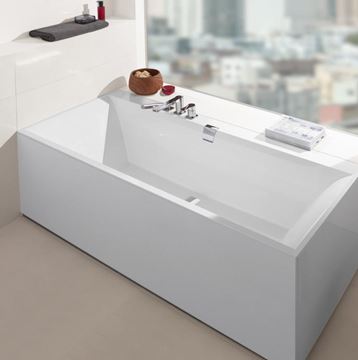 VILLEROY & BOCH SQUARO EDGE 12 vaňa 190x90 cm, pre 2 osoby, s nožičkami, quaryl UBQ190SQE2DV-01 Obrázek - fotka