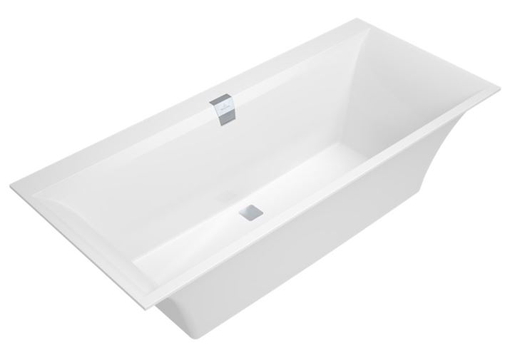 VILLEROY & BOCH SQUARO EDGE 12 vaňa 190x90 cm, pre 2 osoby, s nožičkami, quaryl UBQ190SQE2DV-01 Obrázek - fotka