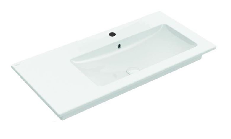 VILLEROY & BOCH VERITY LINE umývadlo 100 cm, s otvorom pre batériu a prepadom, CeramicPlus, alpská biela 4A14R1R1 Obrázek - Hlavní obrázek