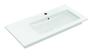 VILLEROY & BOCH VERITY LINE umývadlo 100 cm, s otvorom pre batériu a prepadom, CeramicPlus, alpská biela