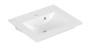 VILLEROY & BOCH VERITY LINE umývadlo 60 cm, s otvorom pre batériu a prepadom, CeramicPlus, alpská biela