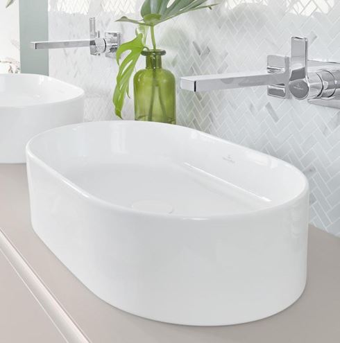 VILLEROY & BOCH COLLARO umývadlo na dosku 56 cm, bez prepadu, alpská biela 4A195601 Obrázek - fotka