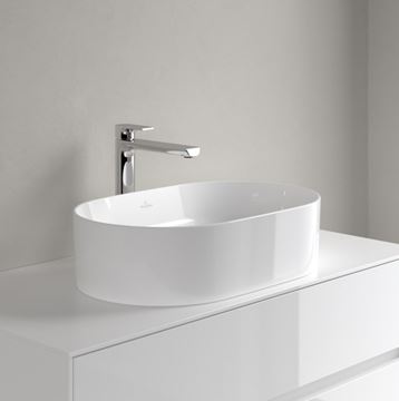 VILLEROY & BOCH COLLARO umývadlo na dosku 56 cm, bez prepadu, alpská biela 4A195601 Obrázek - fotka