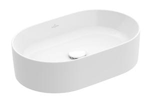 VILLEROY & BOCH COLLARO umývadlo na dosku 56 cm, bez prepadu, CeramicPlus, alpská biela