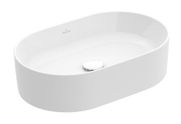 VILLEROY & BOCH COLLARO umývadlo na dosku 56 cm, bez prepadu, CeramicPlus, alpská biela