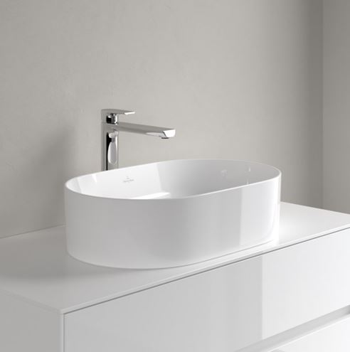 VILLEROY & BOCH COLLARO umývadlo na dosku 56 cm, bez prepadu, CeramicPlus, alpská biela 4A1956R1 Obrázek - fotka