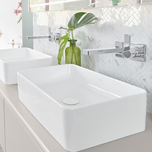 VILLEROY & BOCH COLLARO umývadlo na dosku 56 cm, bez prepadu, CeramicPlus, alpská biela 4A2056R1 Obrázek - fotka