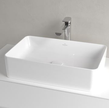 VILLEROY & BOCH COLLARO umývadlo na dosku 56 cm, bez prepadu, CeramicPlus, alpská biela 4A2056R1 Obrázek - fotka