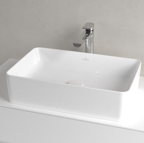 VILLEROY & BOCH COLLARO umývadlo na dosku 56 cm, bez prepadu, CeramicPlus, alpská biela 4A2056R1 Obrázek - fotka