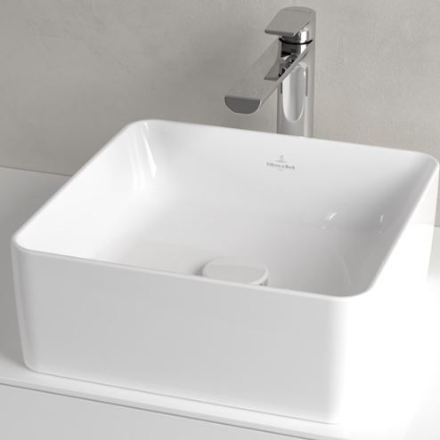 VILLEROY & BOCH COLLARO umývadlo na dosku 38 cm, bez prepadu, alpská biela 4A213801 Obrázek - fotka