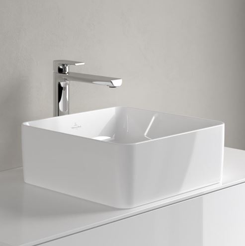 VILLEROY & BOCH COLLARO umývadlo na dosku 38 cm, bez prepadu, alpská biela 4A213801 Obrázek - fotka