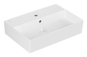 VILLEROY & BOCH MEMENTO 2.0 umývadlo 60 cm, s otvorom pre batériu a prepadom, brúsené, alpská biela