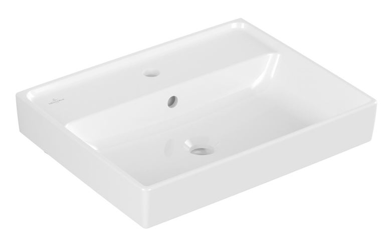 VILLEROY & BOCH COLLARO umývadlo 55 cm, s otvorom pre batériu a prepadom, alpská biela 4A335501 Obrázek - Hlavní obrázek
