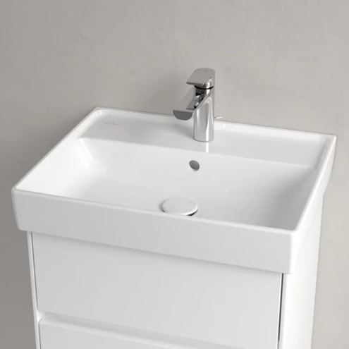VILLEROY & BOCH COLLARO umývadlo 55 cm, s otvorom pre batériu a prepadom, alpská biela 4A335501 Obrázek - fotka
